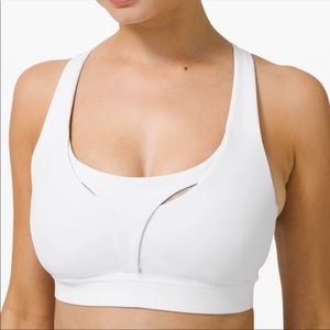 EUC lululemon stash it all bra size 10/CD white